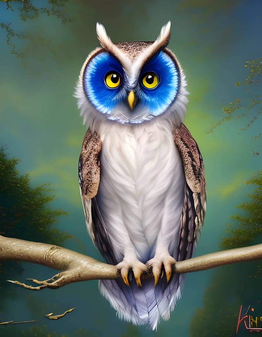 The hypnotic look of the owl  by @Dorita_art