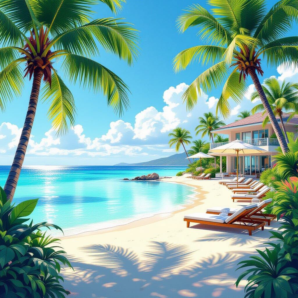 Tropical Serenity  by @ChronoScribe