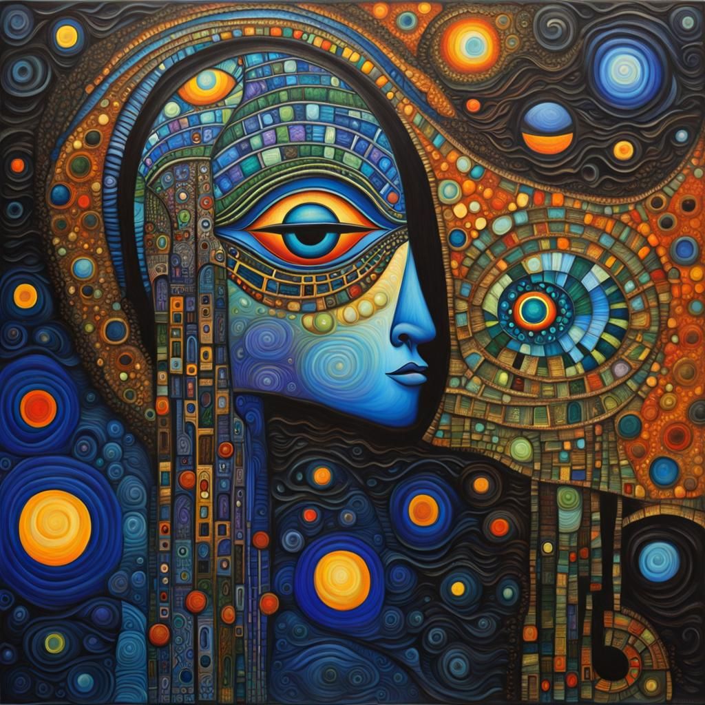 Surreal portrait  by @Alfon