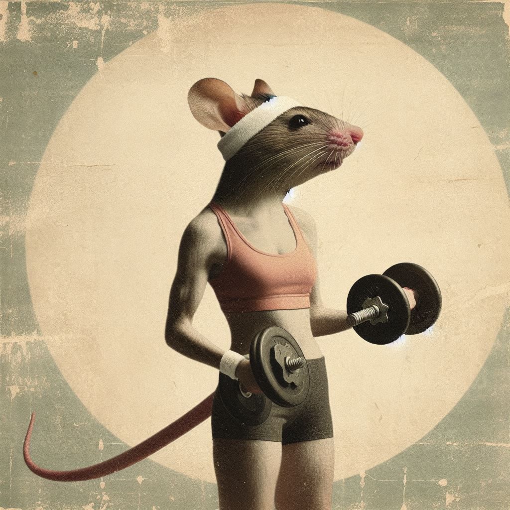 Exercising with dumbbells