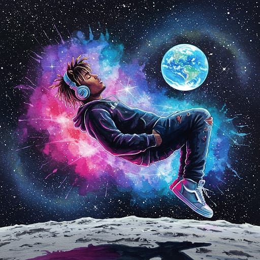 Juice WRLD High in Space