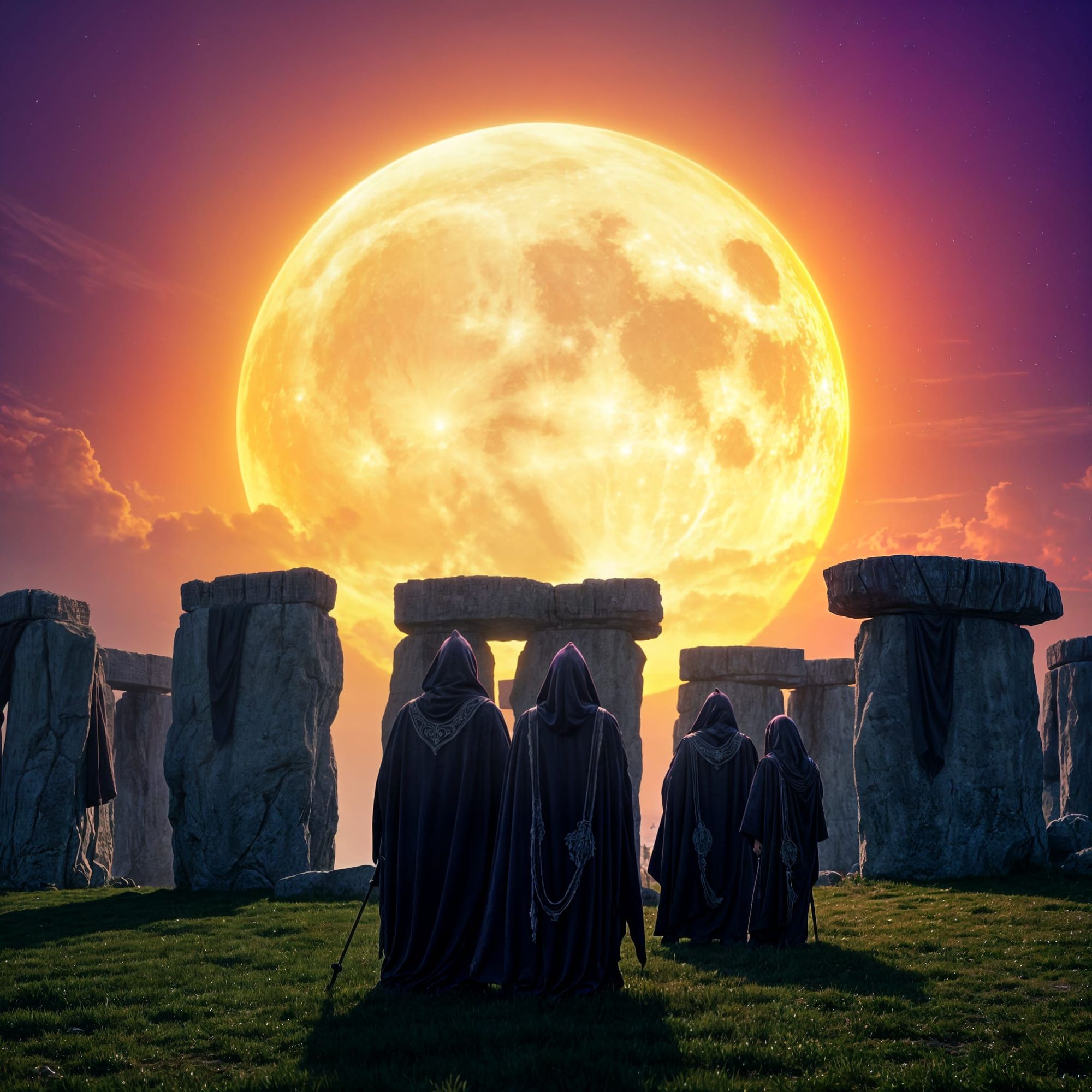 Druids at Stonehenge 