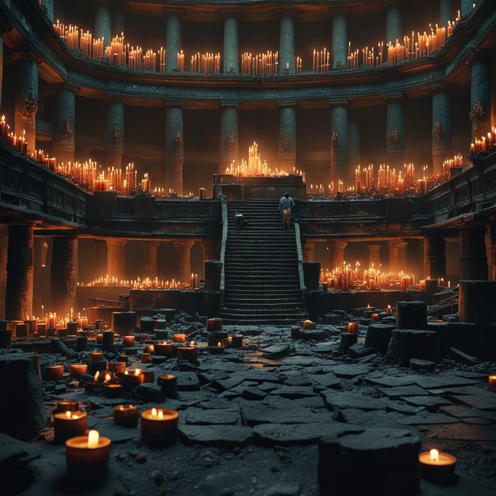 A reason to live with candles burning  in a pit of hate and ...