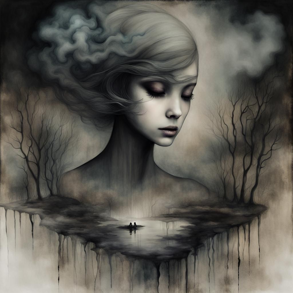 Still waters rising in my mind // Black and deep, smoke behind my eyes // Last night I could not sleep ...  by @Pandora