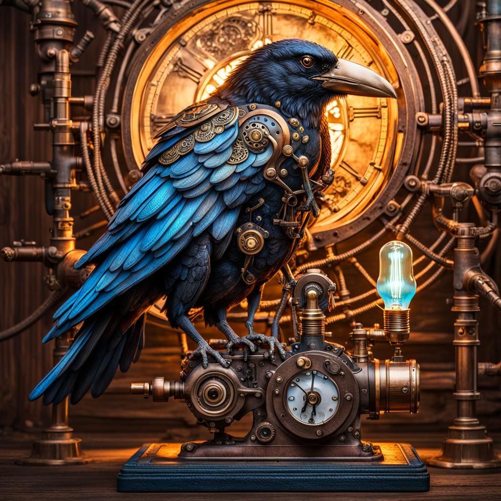 Steampunk crow   by @Nina Camplin