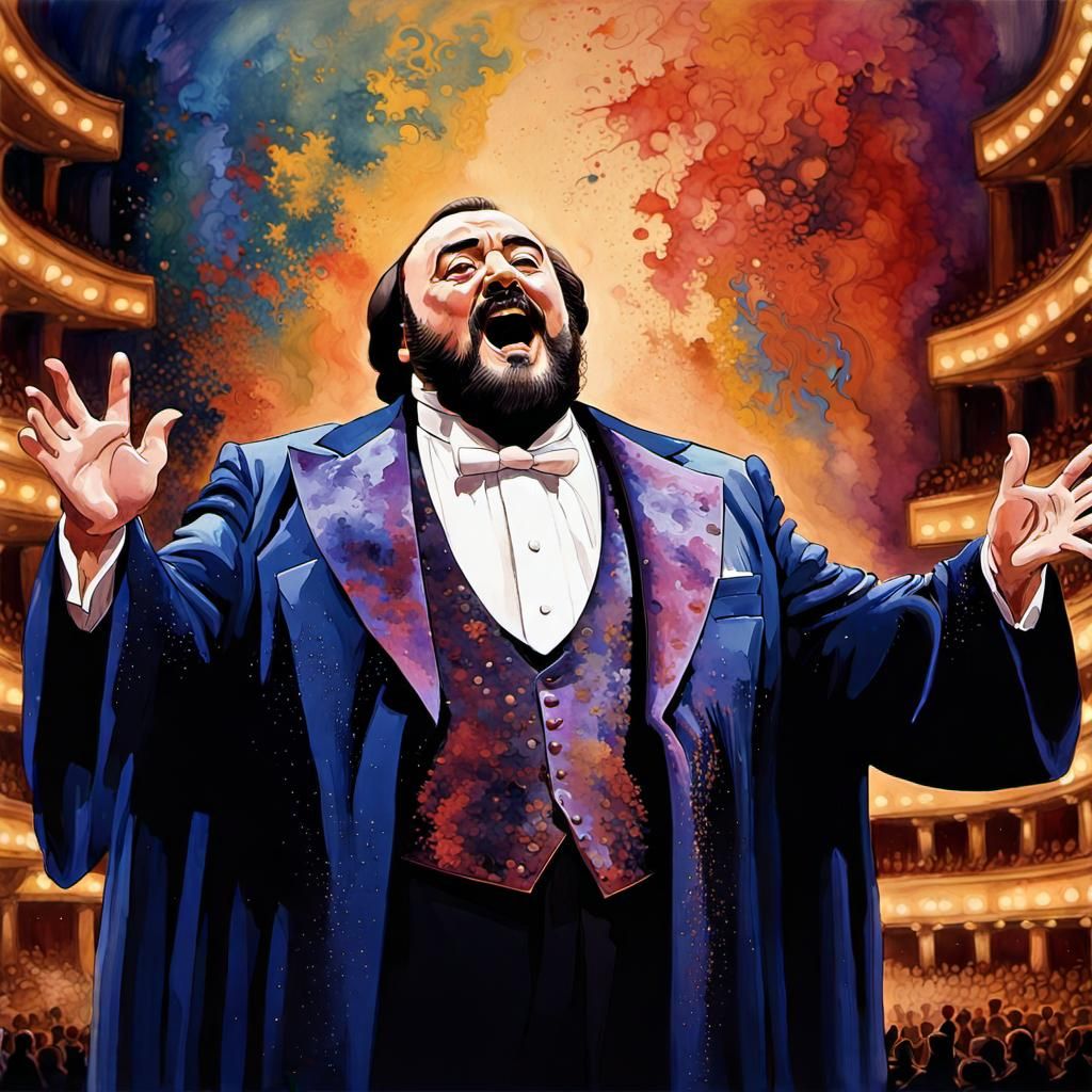 Luciano Pavarotti, The Greatest Tenor  by @Rascal Ron 
