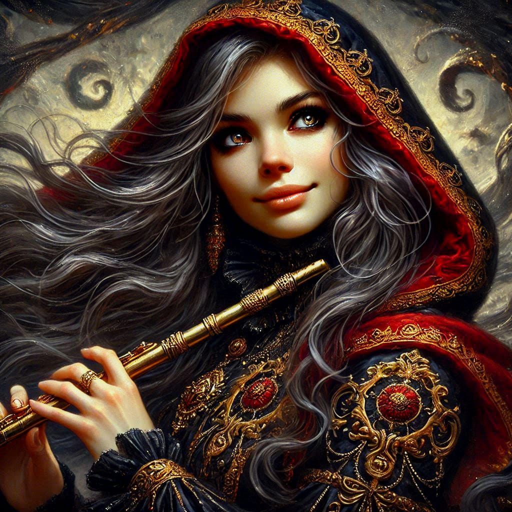 Red-hood Flutist