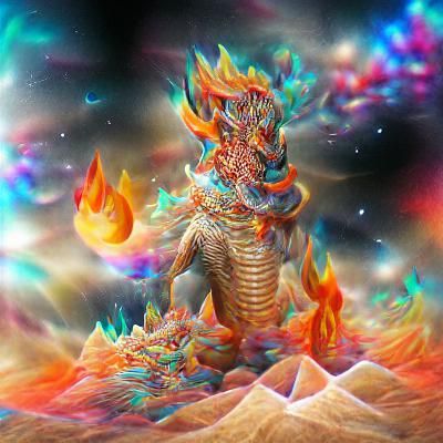 Fire mountain dragon god