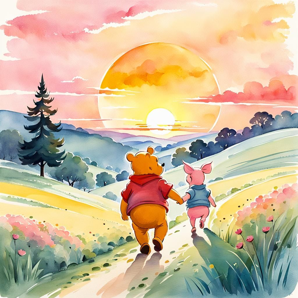Let's go home, Pooh. Alright, Piglet.  by @Elenriel