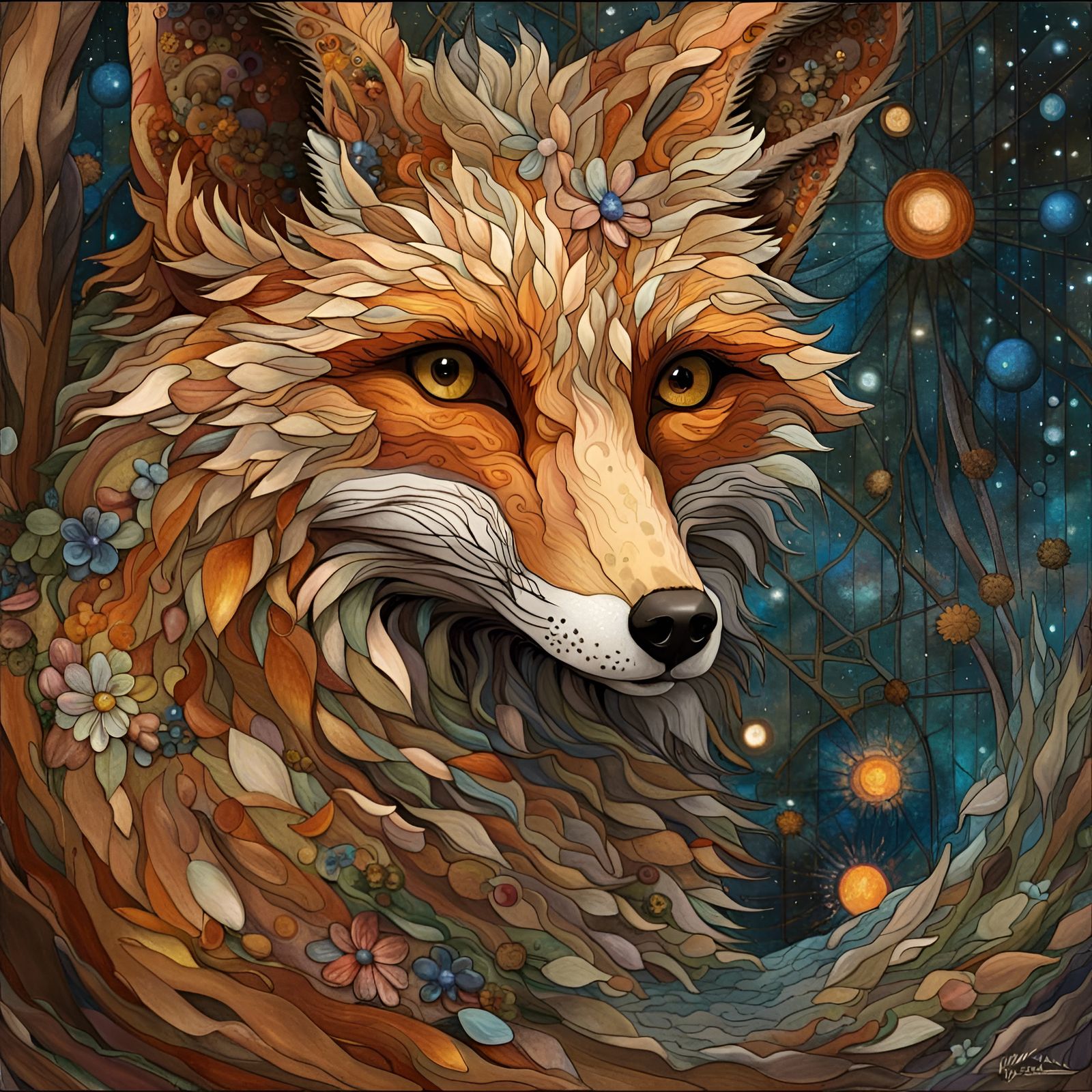 Fox Queen - AI Generated Artwork - NightCafe Creator