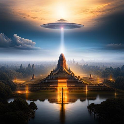 UFO'S LANDING IN ANKOR WAT