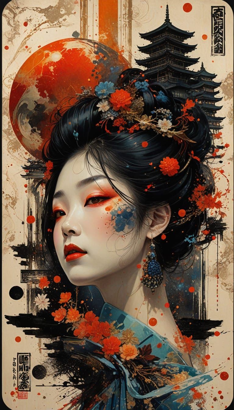 GEISHA POSTER  by @Faea Tuulama