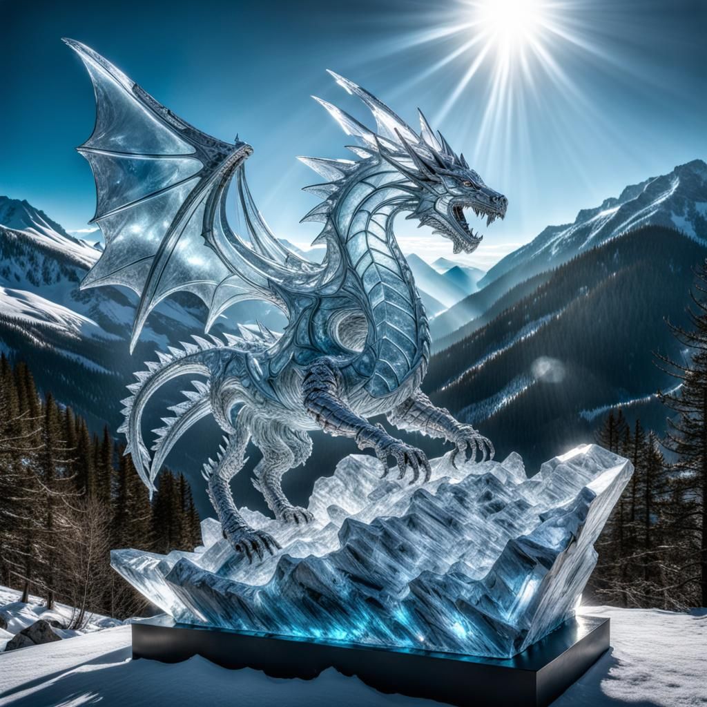 Ice Dragon!  by @Rion November