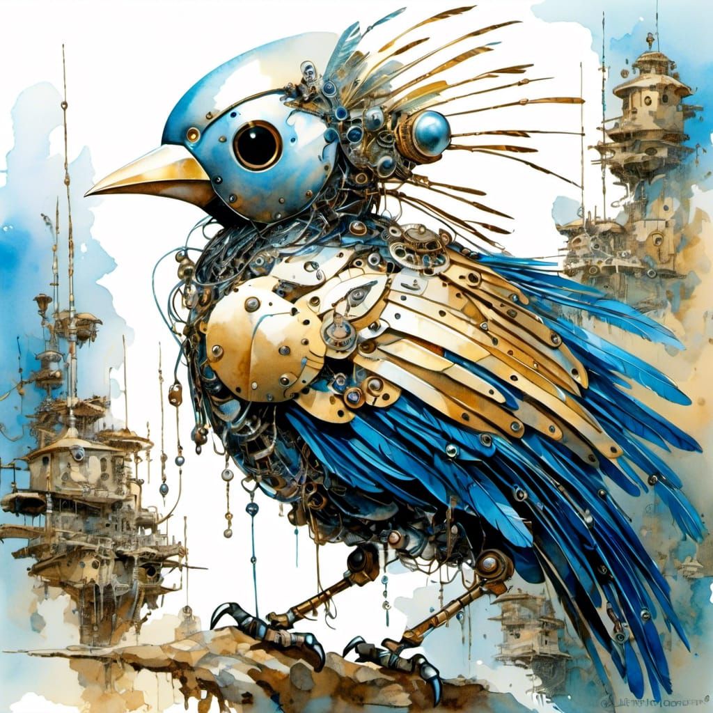 Robobird  by @WitteKraai