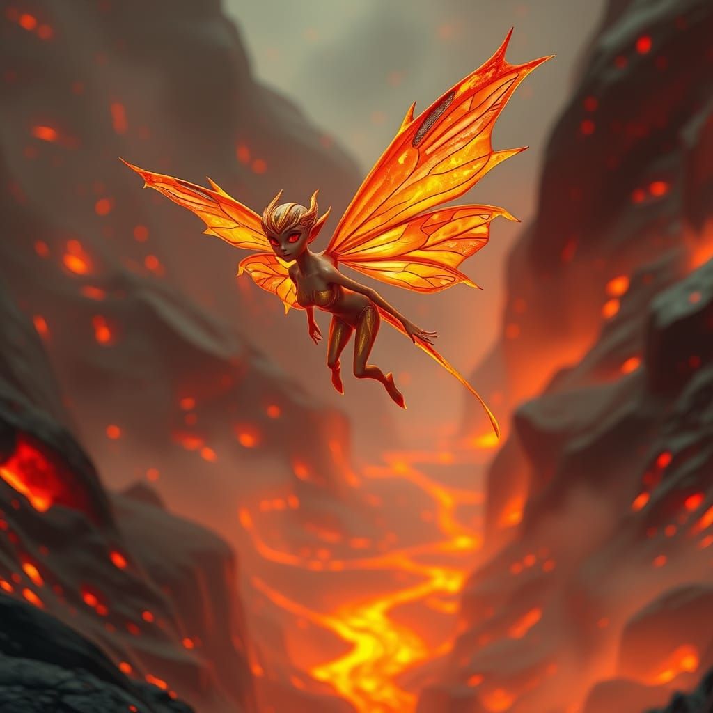 Lava fairy  by @Saya Yukino