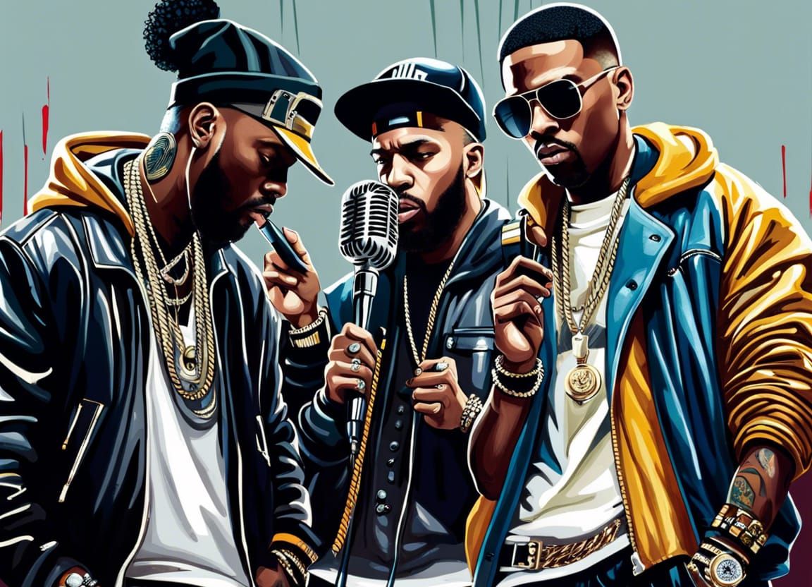 Hip Hop Rappers - AI Generated Artwork - NightCafe Creator