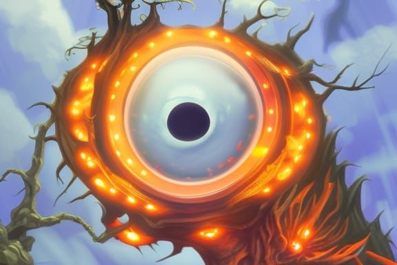 BEHOLDER. GIANT EYE. FANGS. FLOATING. Large and in charge. L...