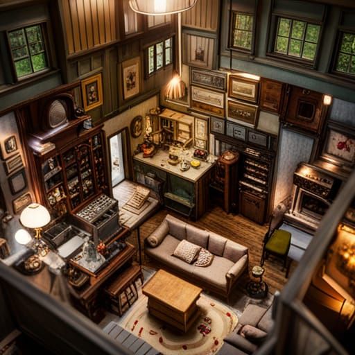 View into a Dollhouse  by @gothos_the_vain