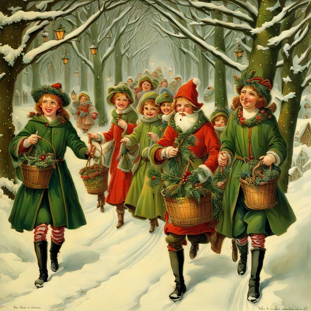 (Here We Come A-Wassailing

Here we come a-wassailing among ...