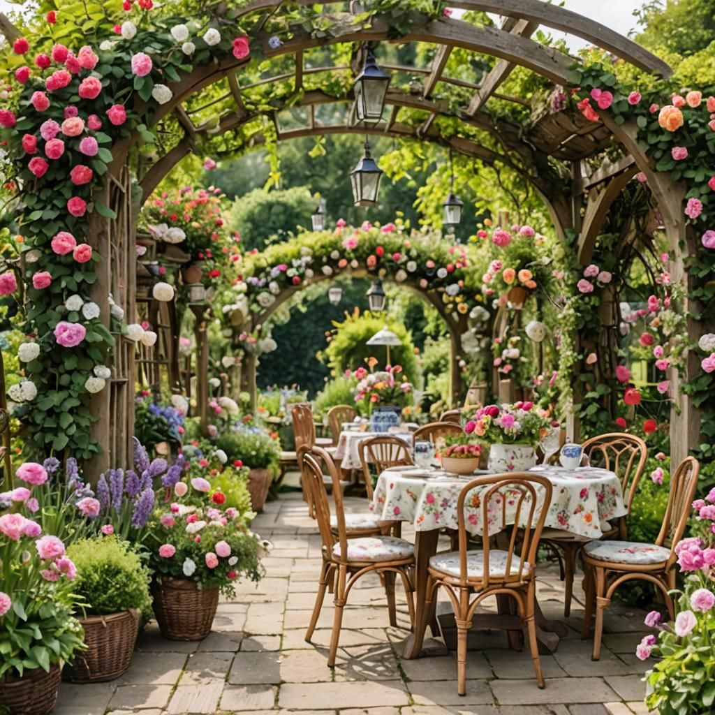 Summer garden party