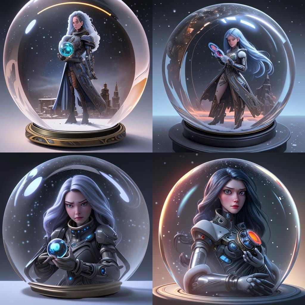 The Cyber looking glass. AI Generated Artwork NightCafe Creator