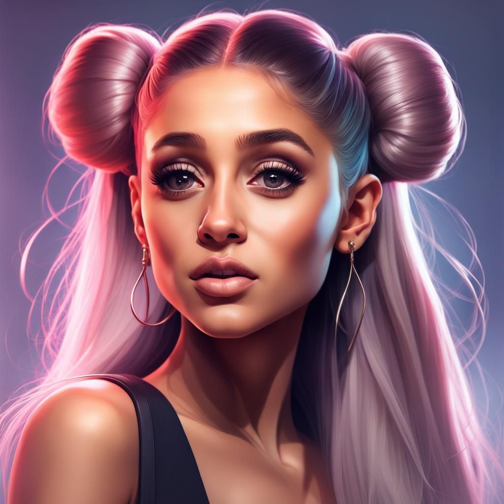 Ariana Grande means business - AI Generated Artwork - NightCafe Creator