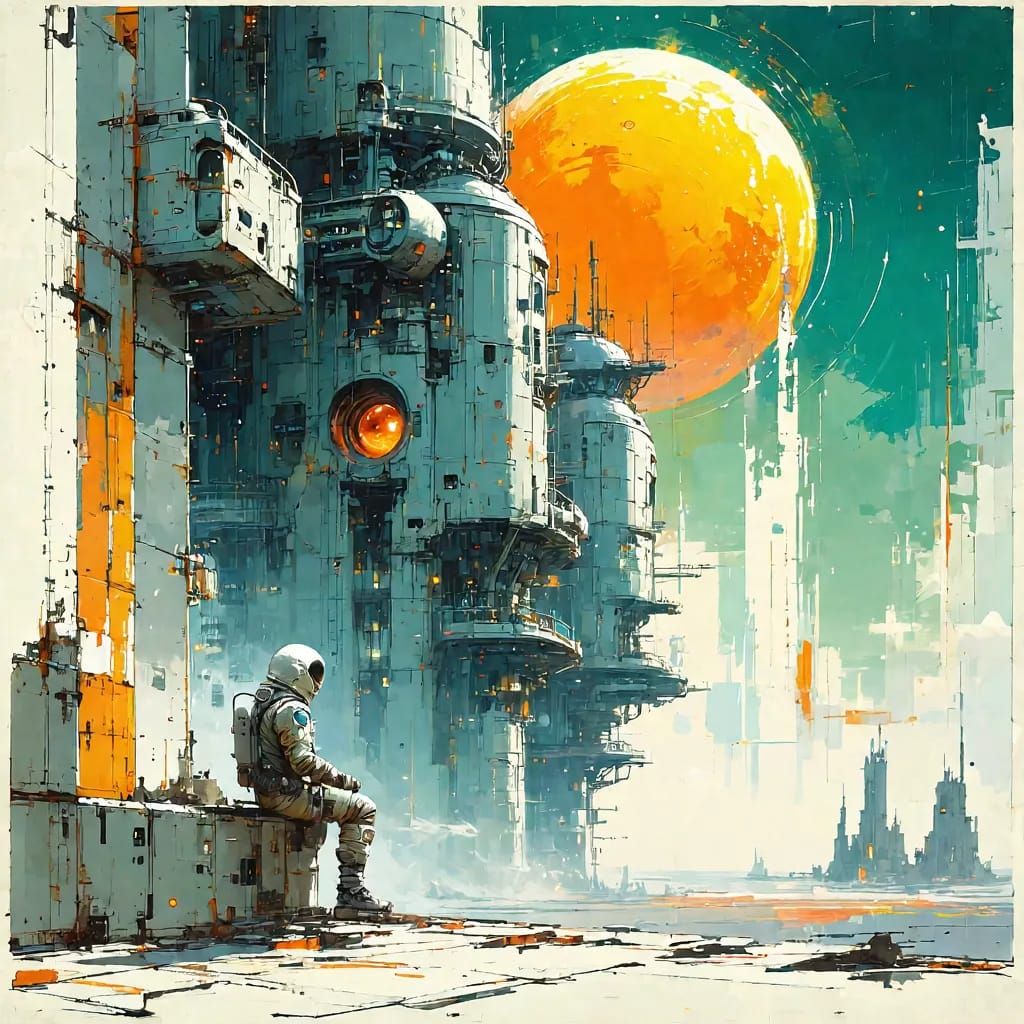 Waiting for Transit, from a Forsaken Place  by @Hinnikk