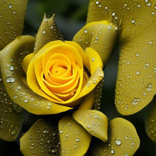 Perfect yellow rose   by @JC