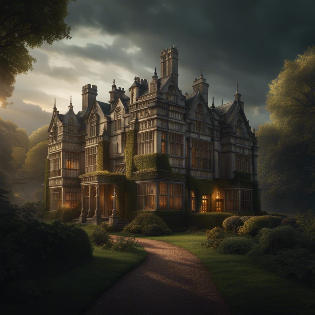 Manor House In The English Country