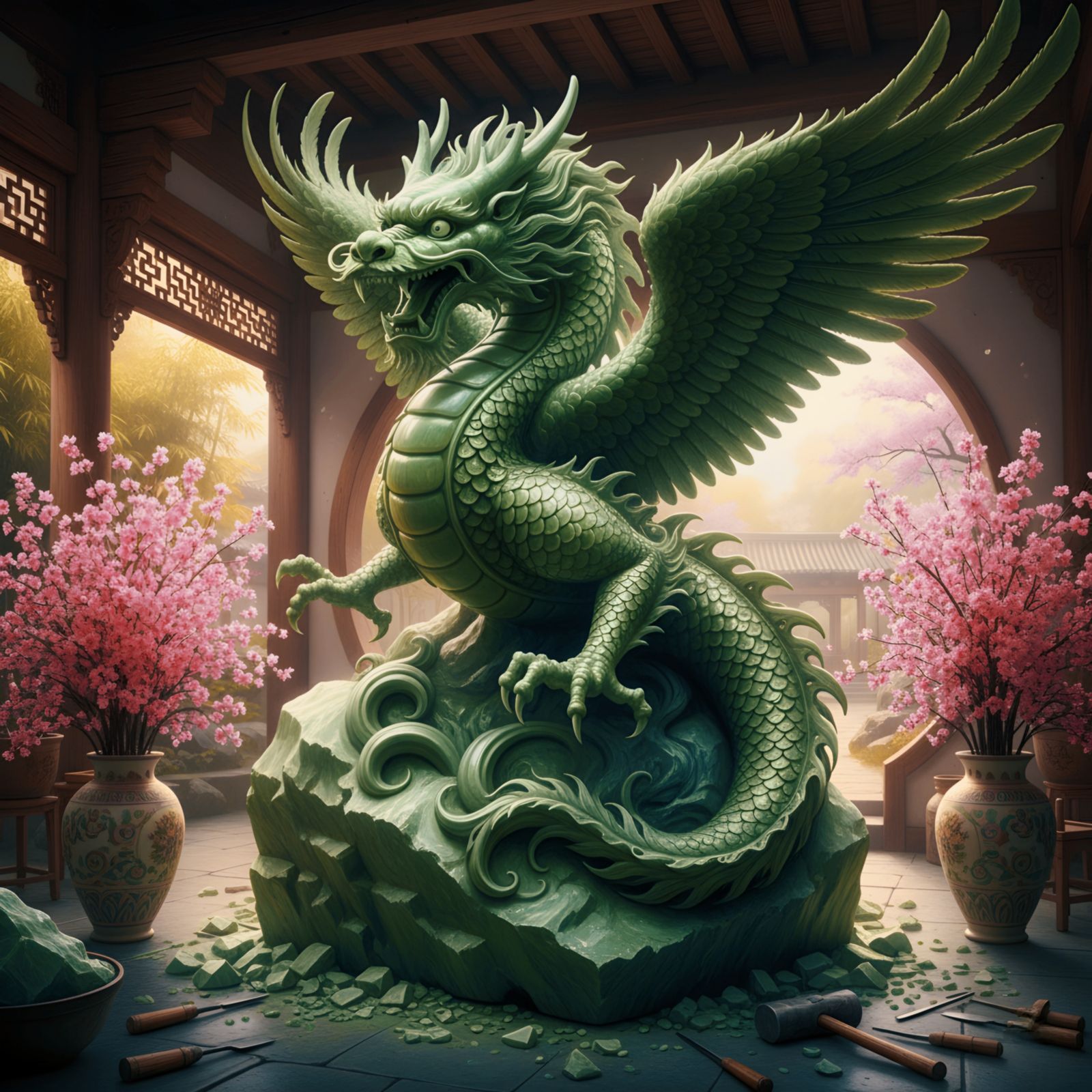 The Jade Dragon comes to life