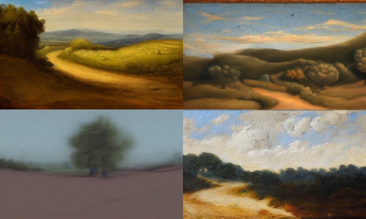 Landscape in the style of Cynical realism
