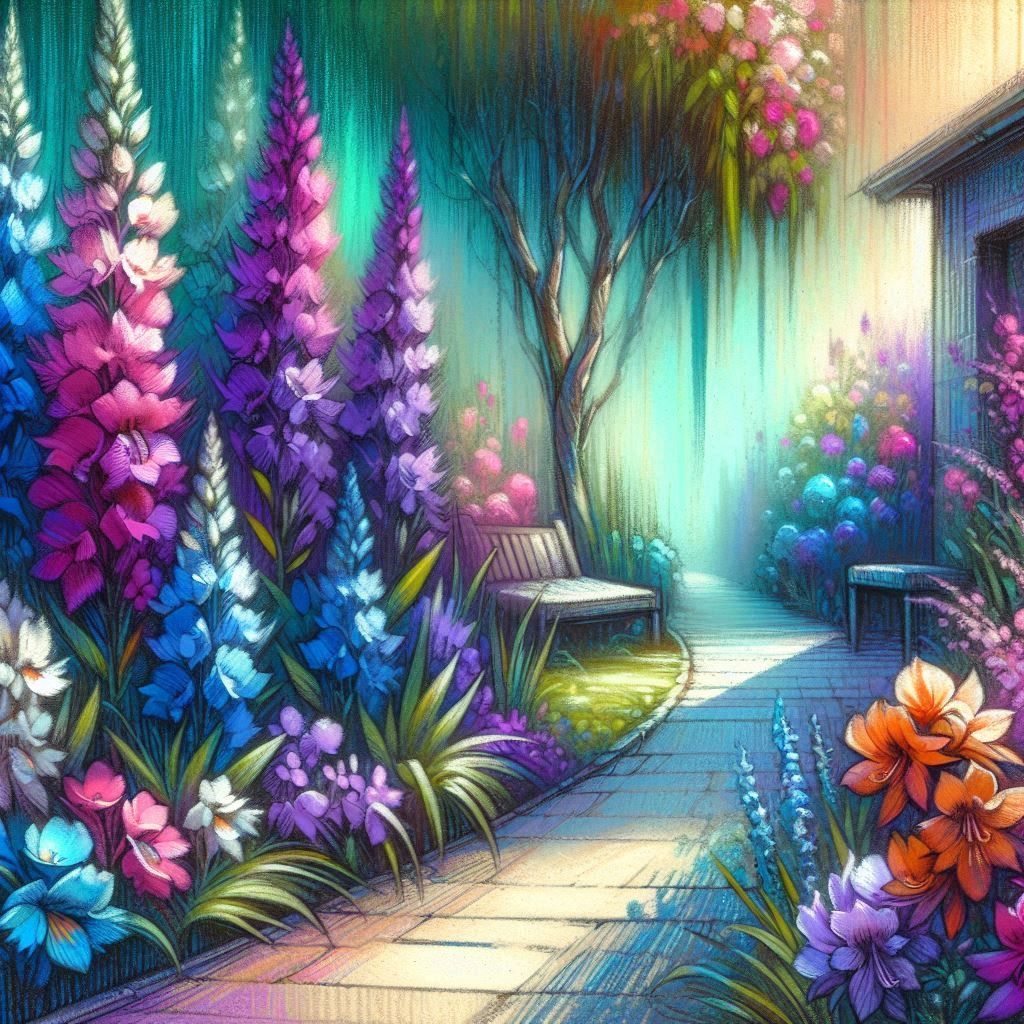 Turquoise and Purple