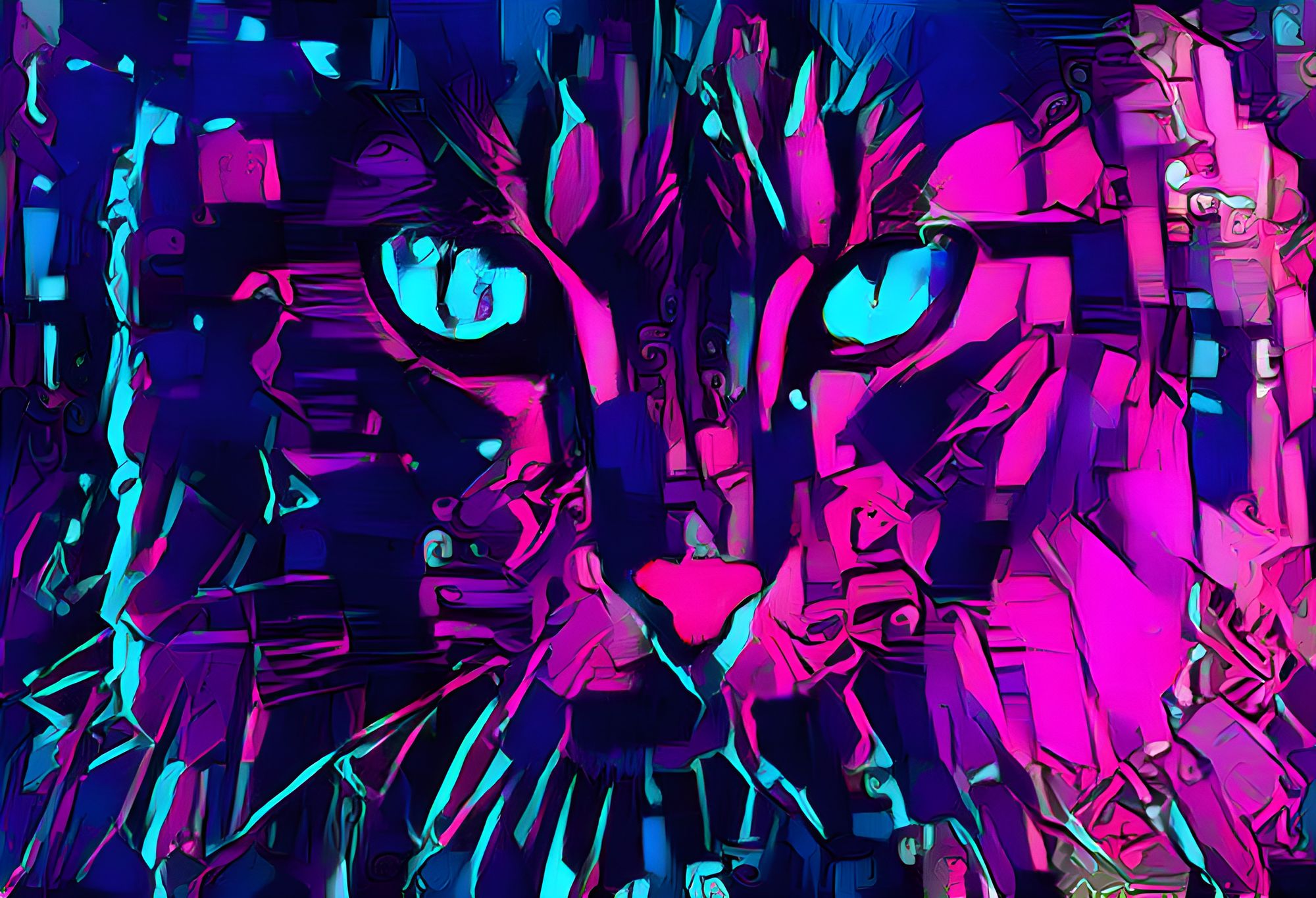 Cyber Cat : r/nightcafe