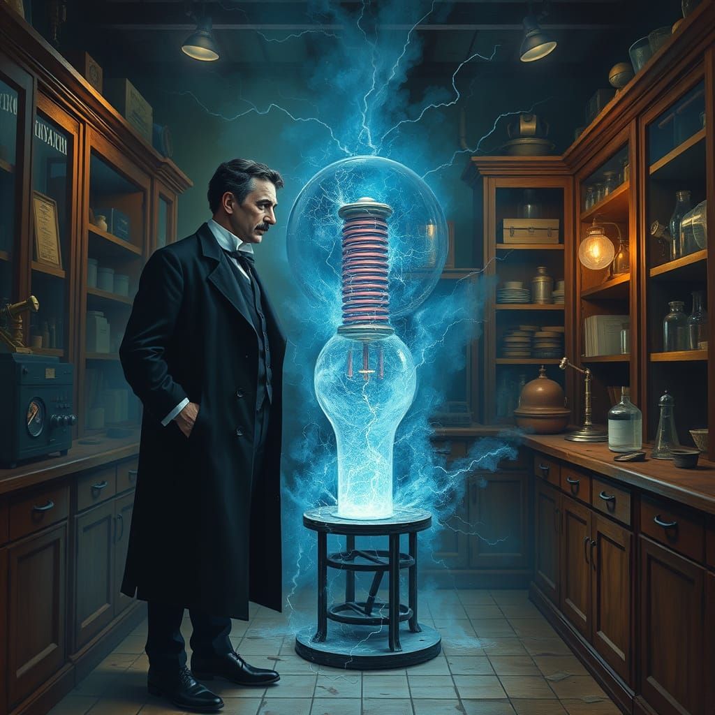 Nikola Tesla and the Tesla coil - Tesla's Eerie Laboratory A...