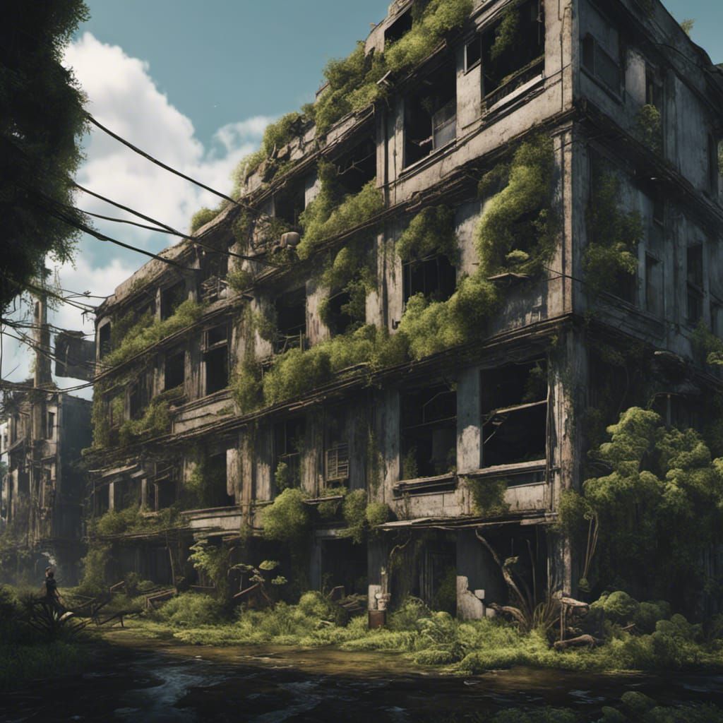 PostApocalyptic apartments AI Generated Artwork NightCafe Creator
