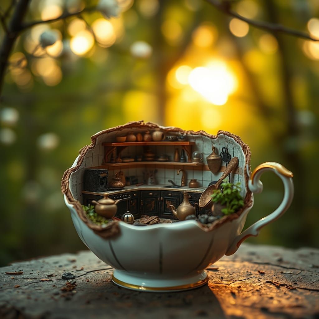 Kitchen in a teacup