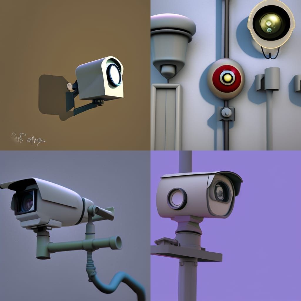surveillance cameras see all AI Generated Artwork NightCafe Creator