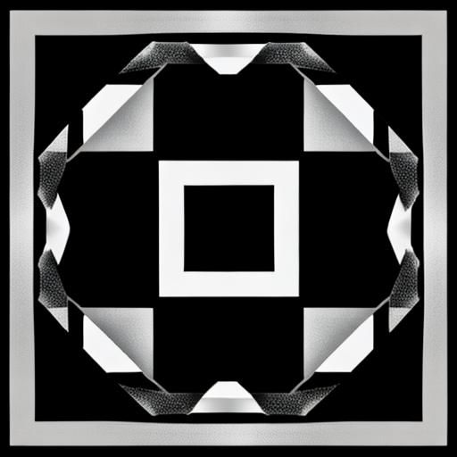 Minimalist Black and White Empty Canvas