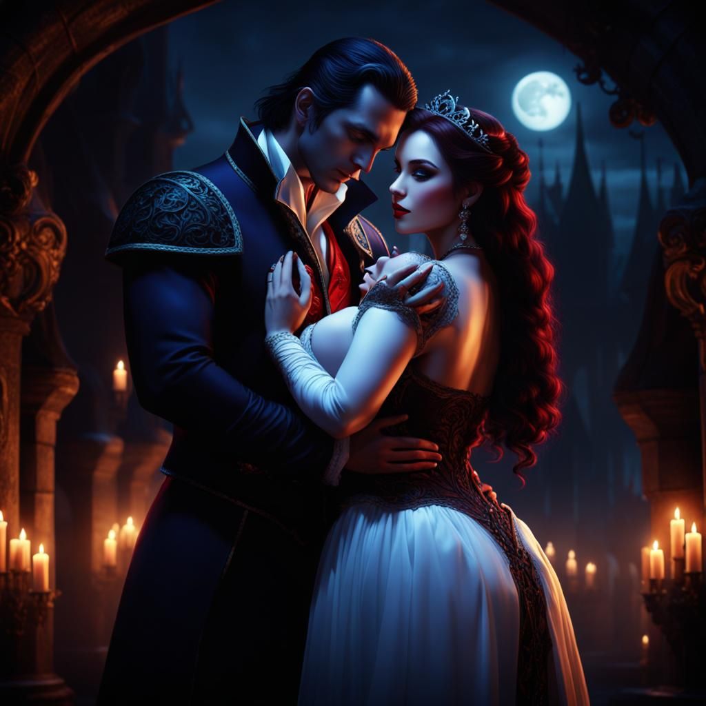 In his dark embrace