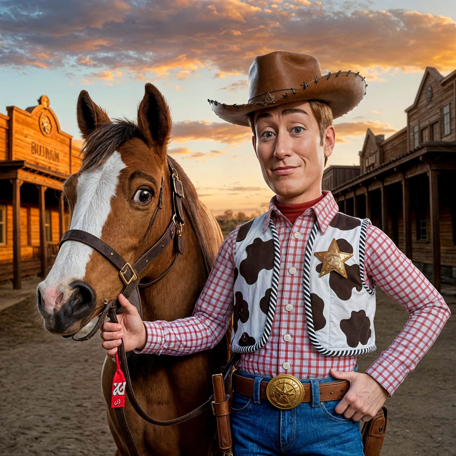 Woody and Bullseye from Toy Story--Protectors of the West  by @Joe