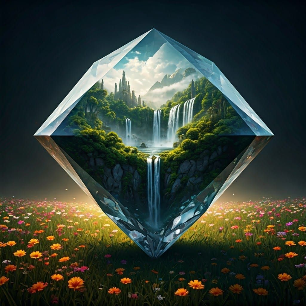 Ethereal Fantasy Realm Blooms with Life and Wonder