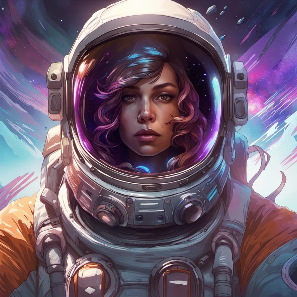 Astronaut Vibing - AI Generated Artwork - NightCafe Creator