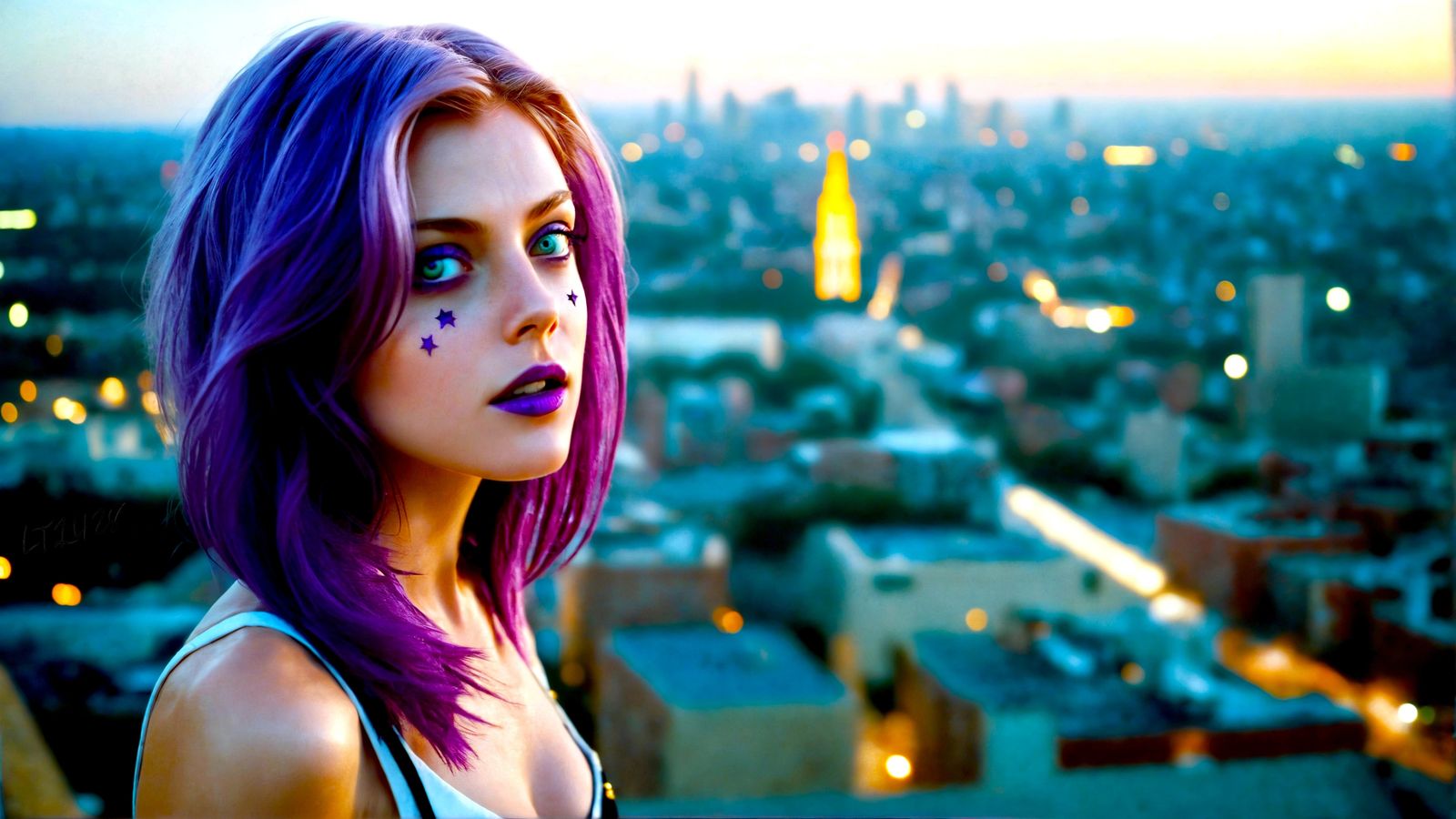 Roxo Paars - Glitter in the air series.