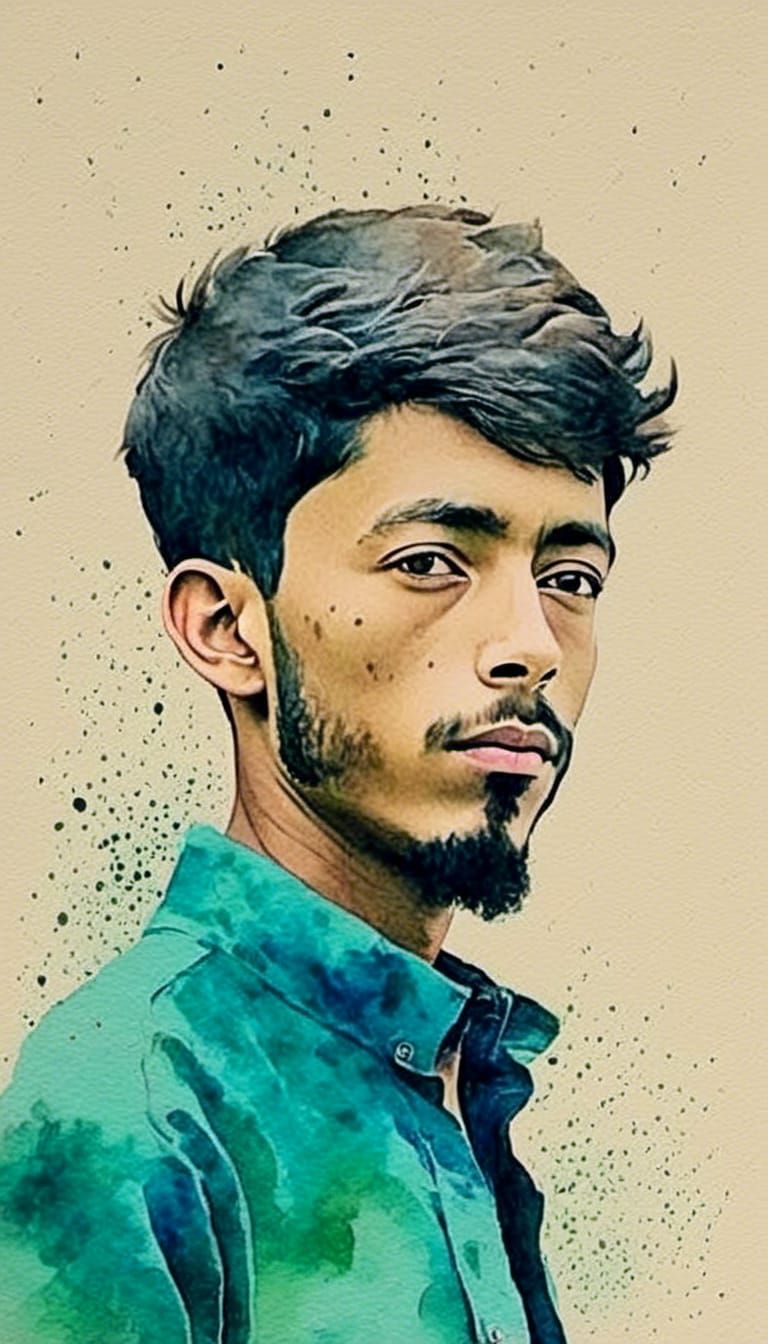 Watercolor, artistic portrait of  <lora:generate potrait:1.0...
