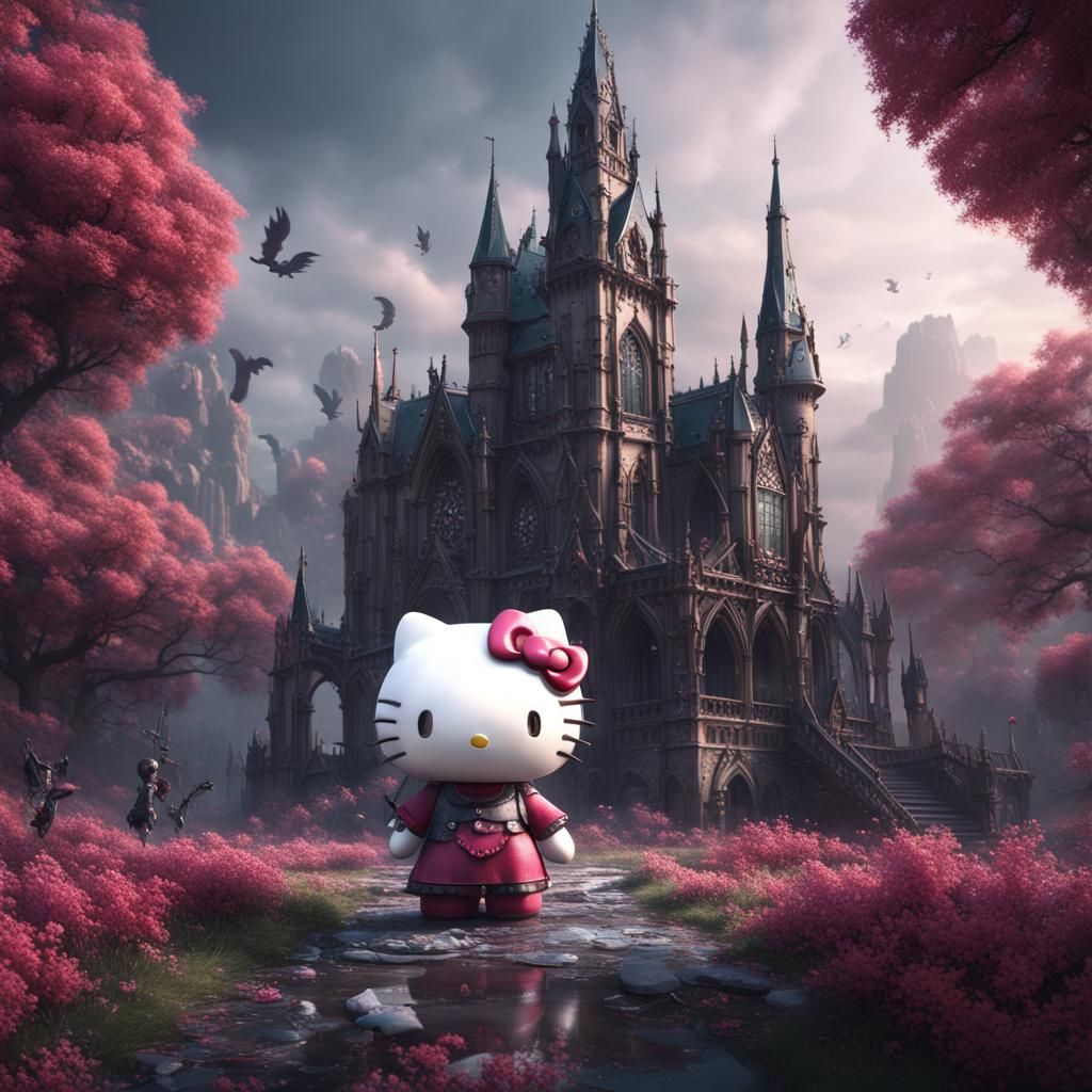 gothic hello kitty 