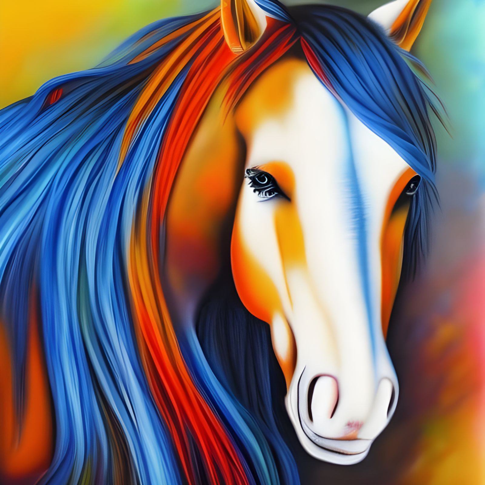 Beautiful wild horse art 🎨 - AI Generated Artwork - NightCafe Creator