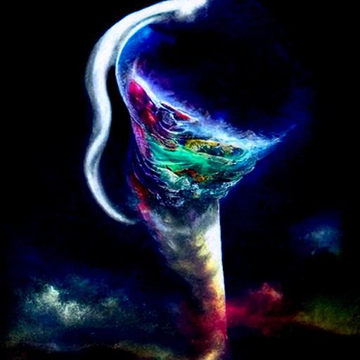 tornado 8k resolution holographic astral cosmic illustration mixed ...