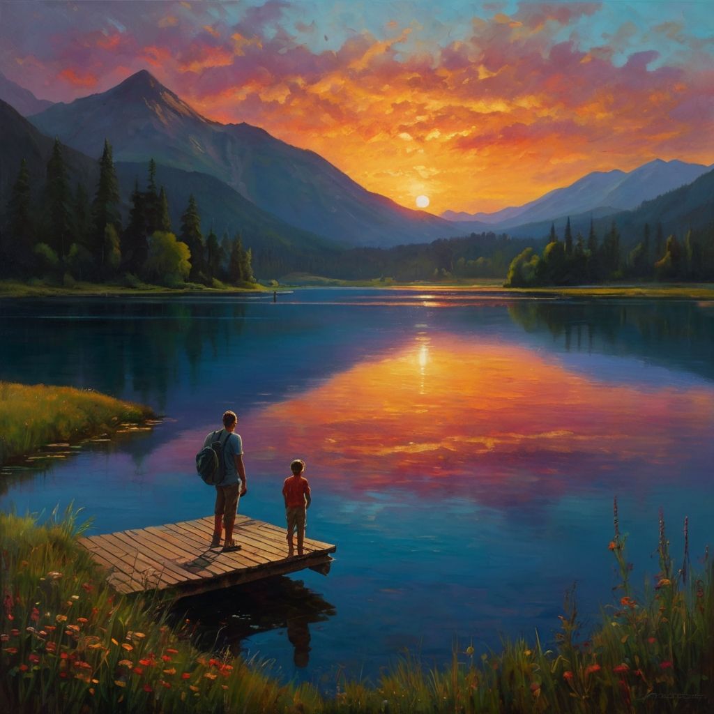 Taking a moment to enjoy the scenery