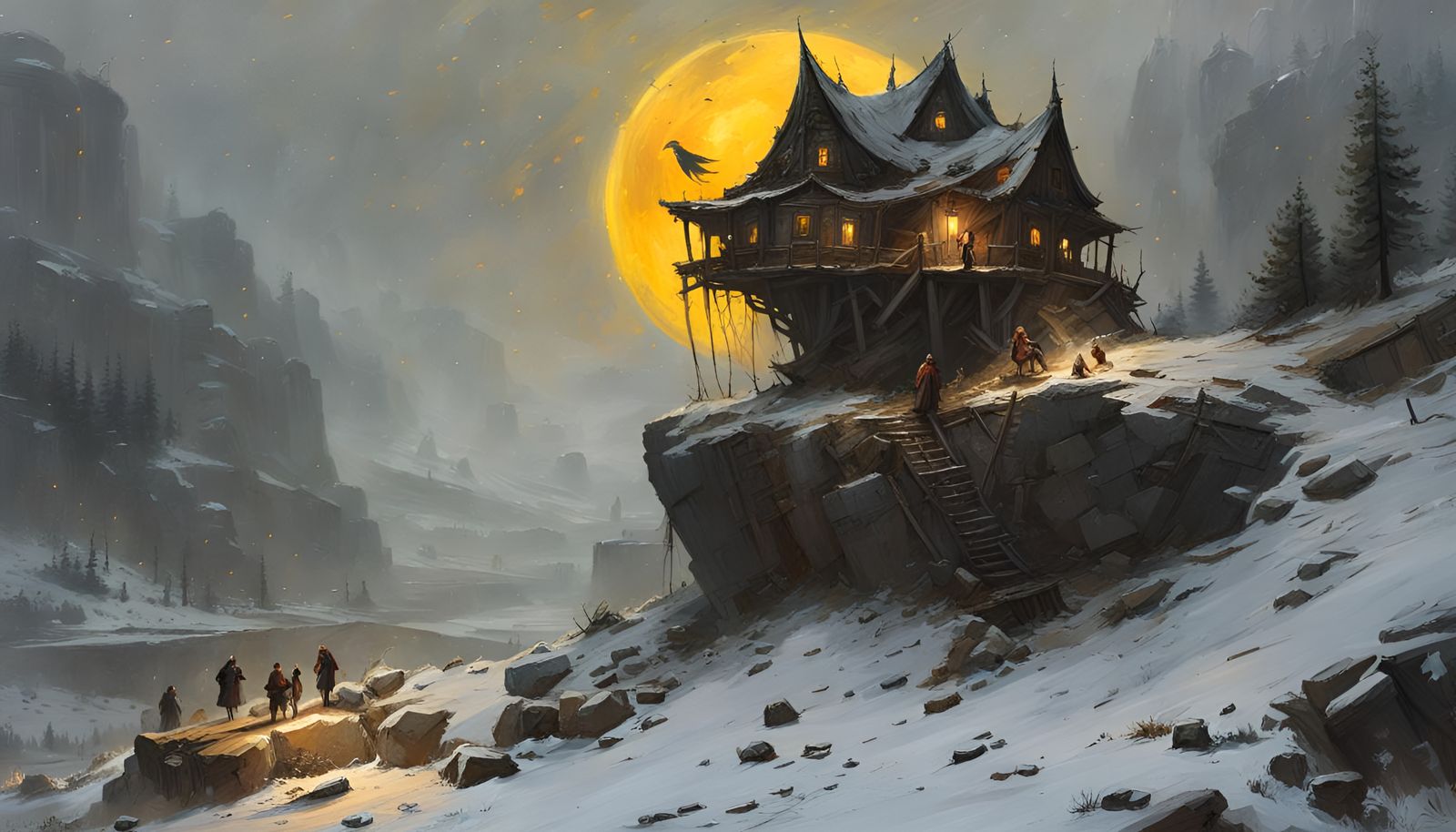 Eerie Eyrie  by @Mythic_Flame