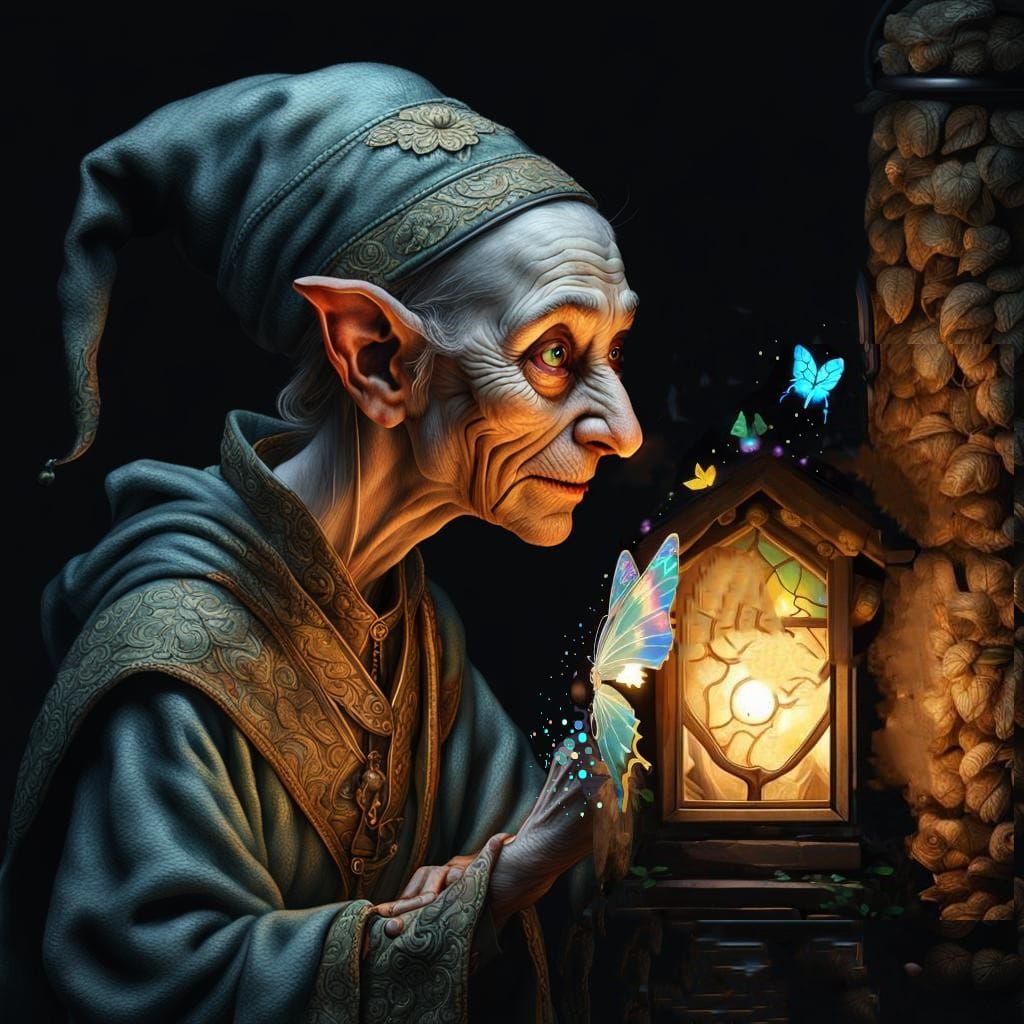 Elf takes his sick bird to the fairy, where he's met by the ...